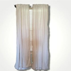 Pair of Lush Lace Border Curtains
